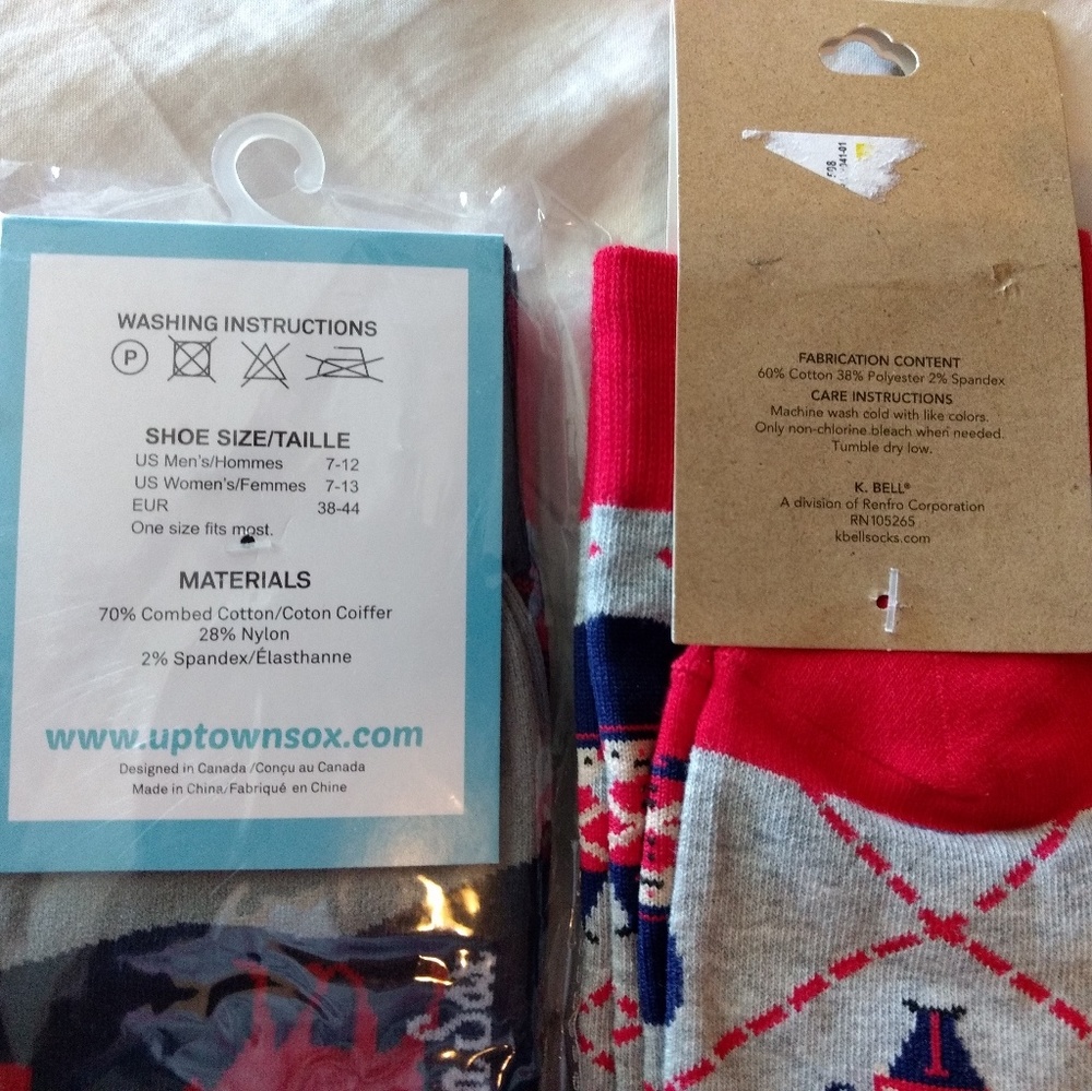 NWT socks. 2 pairs. - Picture 2 of 6